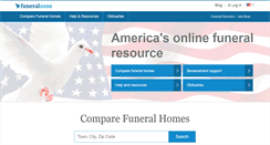 Desktop Screenshot of funeralzone.com