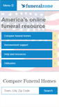 Mobile Screenshot of funeralzone.com